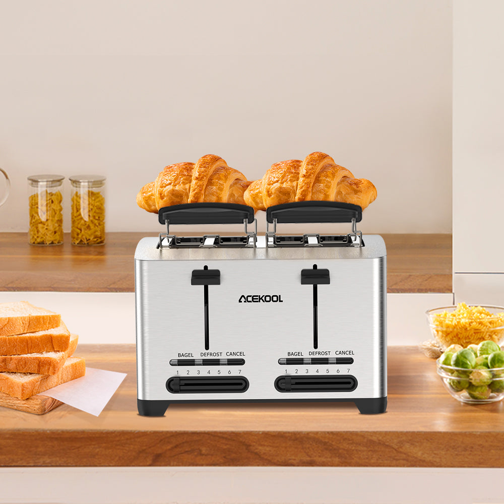 Meet the Brand New Acekool Toaster TA1 - Stainless Steel 4 Slice Toaster