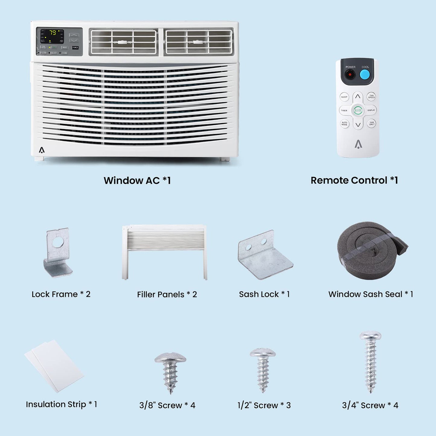 Acekool Air Conditioner CW2 - 8000 BTU Window Air Conditioner