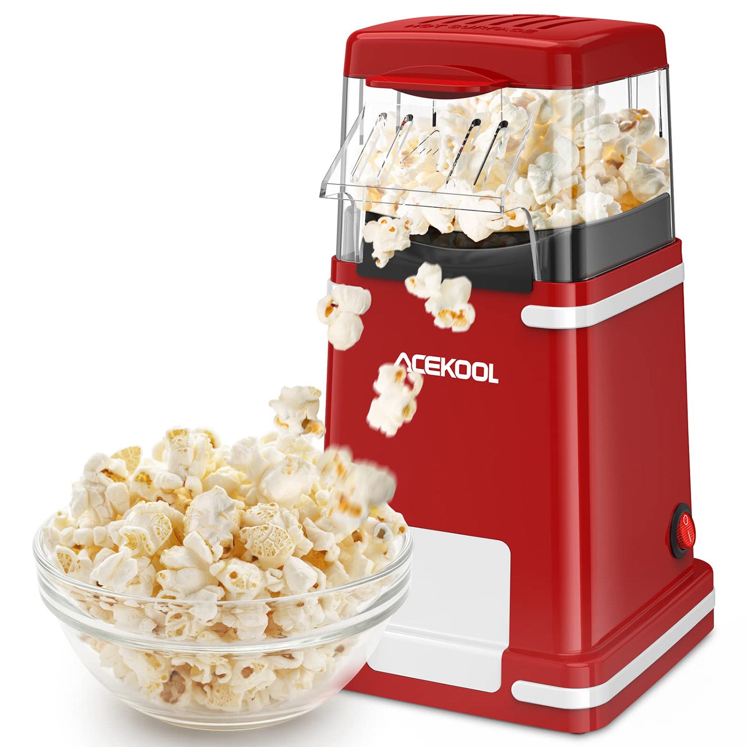 Hot Air Popper Popcorn Maker with 2 Popcorn Boxes for Home, 1200W Air  Popcorn Popper, BPA Free Small Popcorn Maker, No Oil 2 Minutes Fast Air  Popped Popcorn Maker, ETL Certified Mini