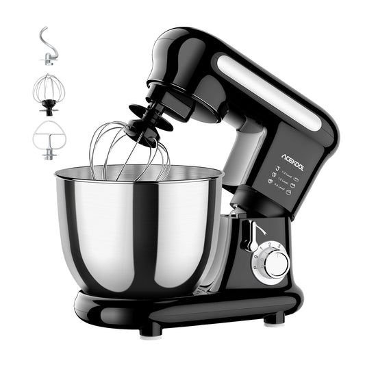 Acekool Mixer MC3 - 4 Quart 6 Speeds Tilt-Head Stand Mixer